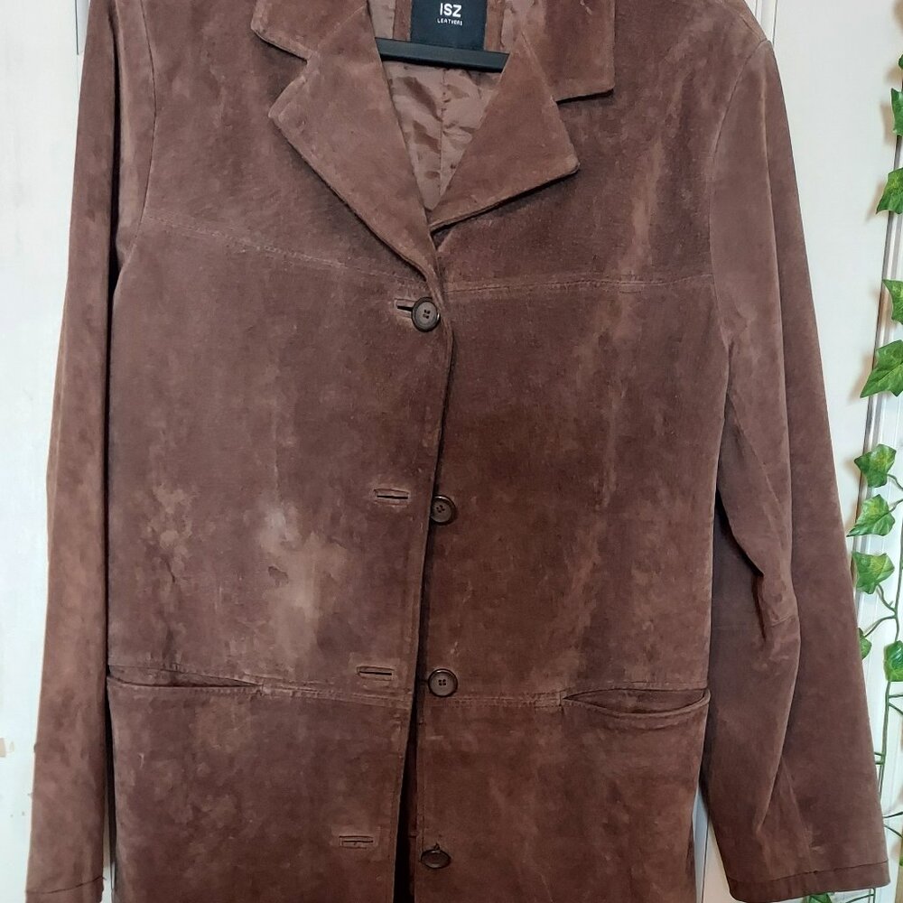 Vintage ISZ Leathers Classic Leather Suede Jacket